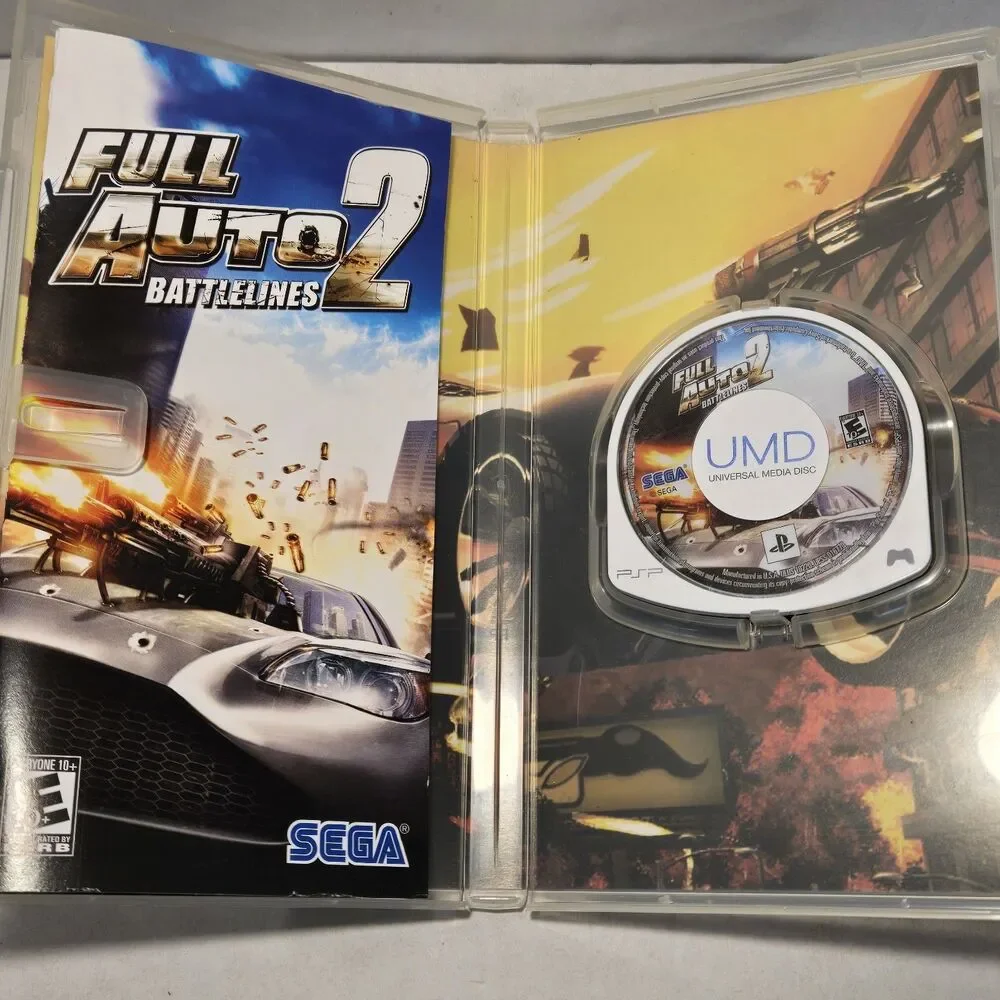 Full Auto 2: Battlelines (Sony PSP, 2007) - Combat Racing - Sega - Authentic